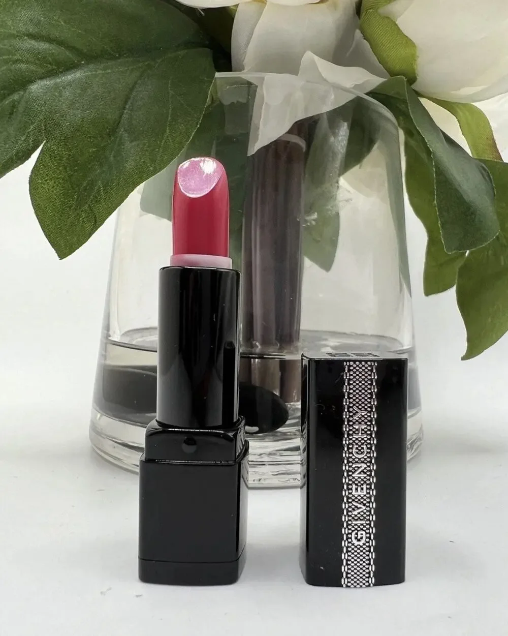 Givenchy Rouge Interdit Satin Lipstick 23 Fuchsia-In-The-Know 1.3g New
